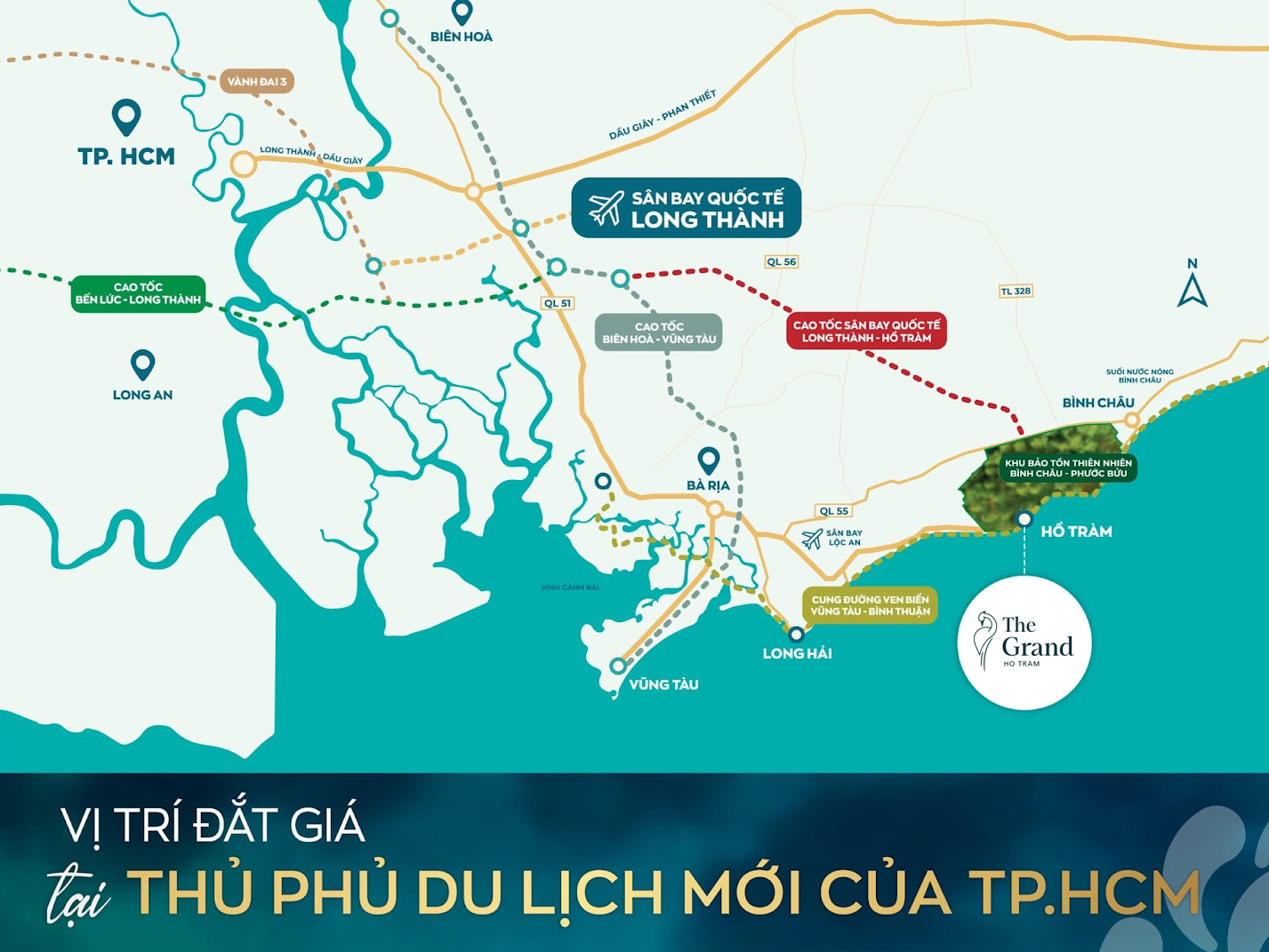 VỊ TRÍ DỰ ÁN THE GRAND HỒ TRÀM