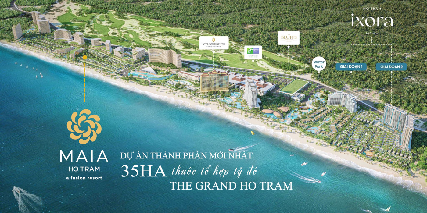 Căn hộ biển Maia Resort Ho Tram phân khu mở bán mới