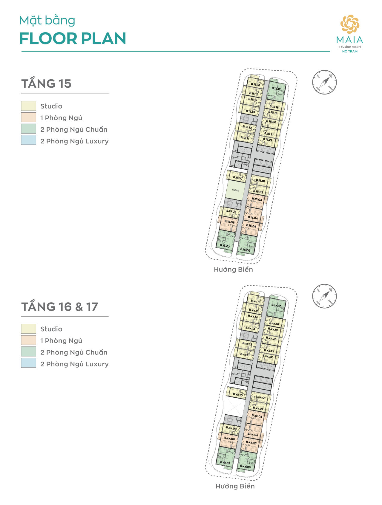 Tầng 15, 16, 17s