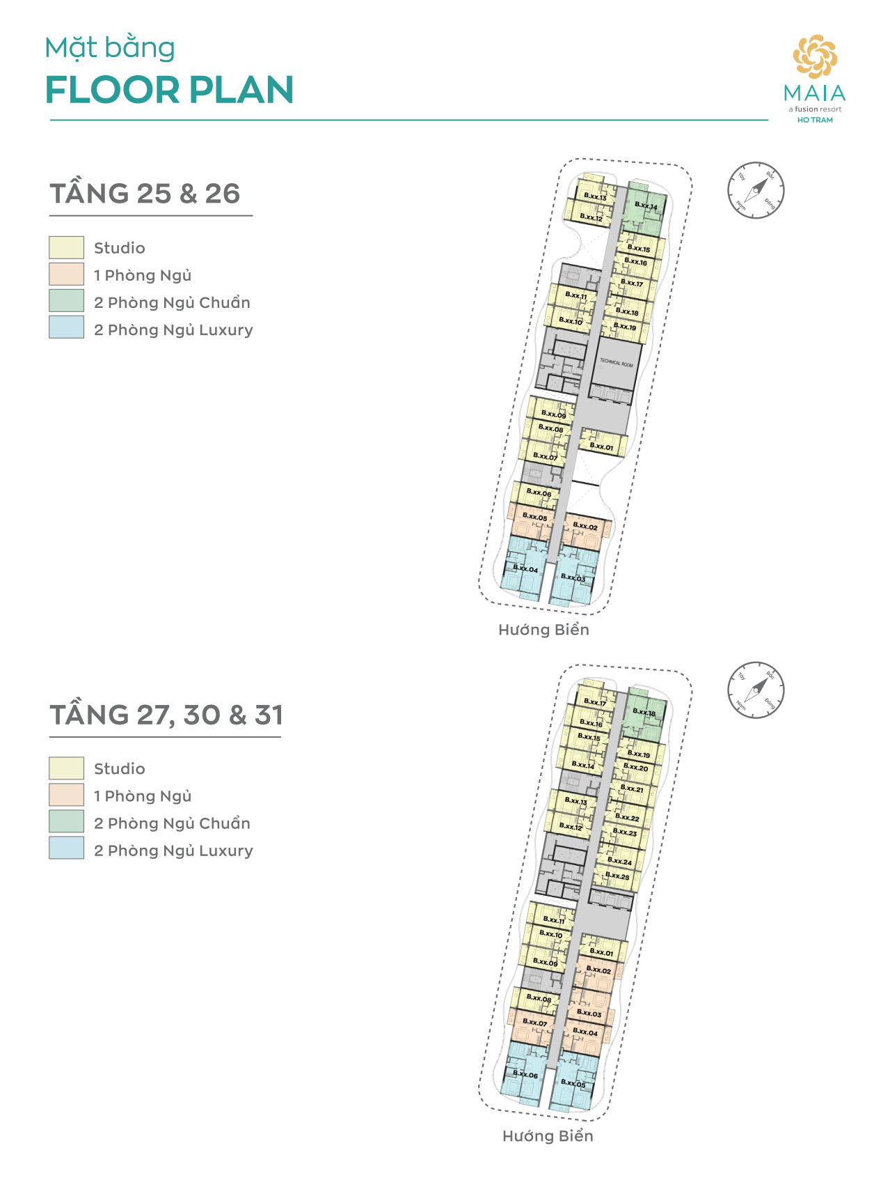 Tầng 25, 26, 27, 30, 31s