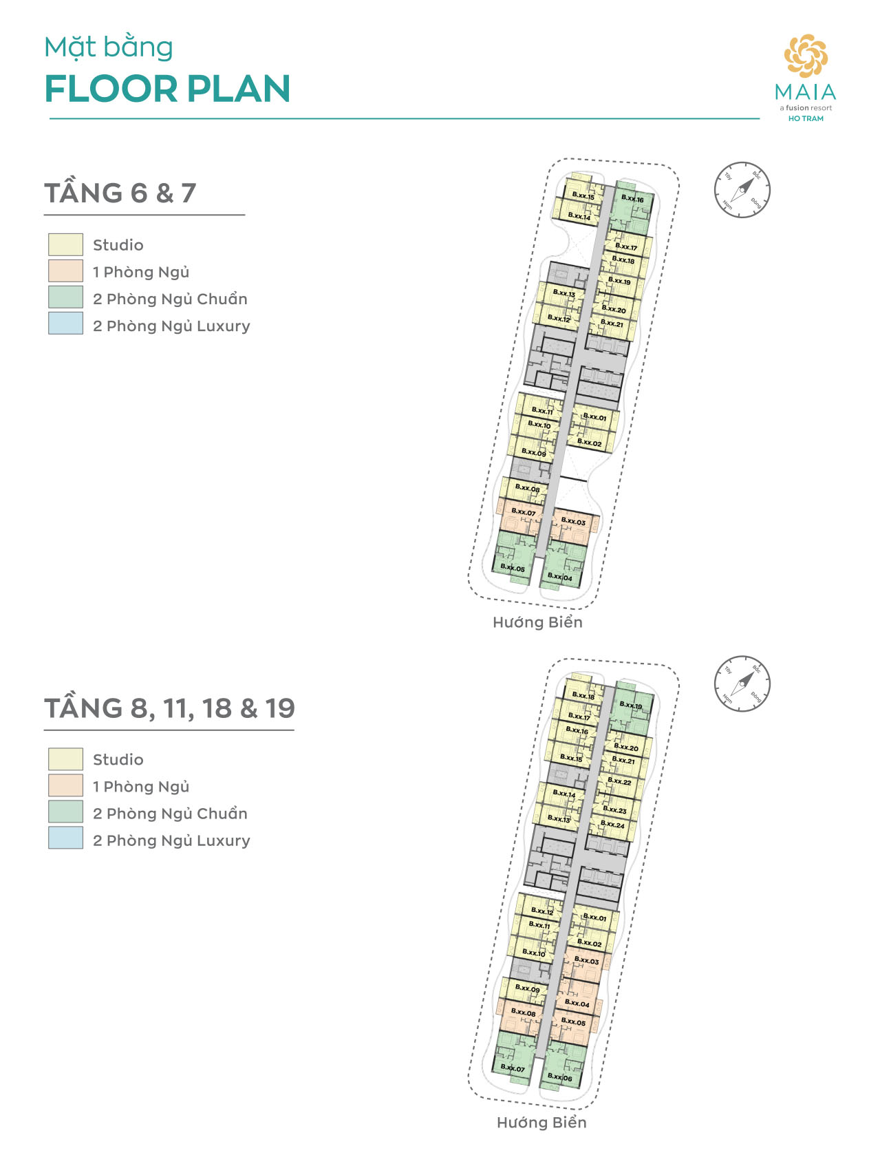 Tầng 6, 7,11, 18, 19s
